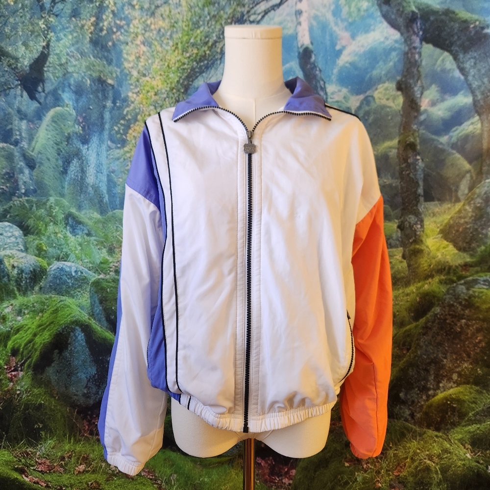 Vintage 90s Retro Colorblock Windbreaker - Kaelin - Womens size Small